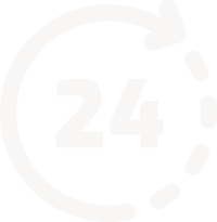 24 surrounded by a circular arrow icon